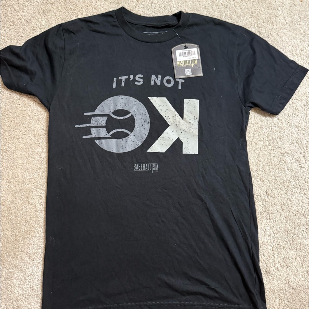 Baseballism Black Graphic Tee for Men